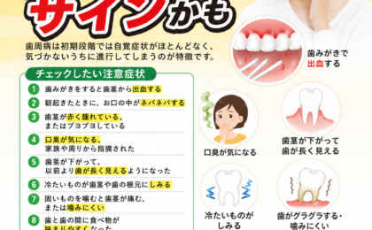 こんな症状は要注意、歯周病のサインかも